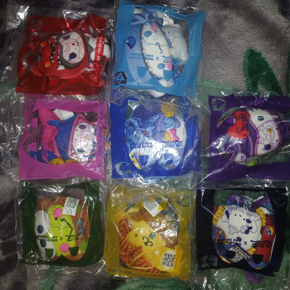McDonald's Red and Pink Stuffed Animal Collection